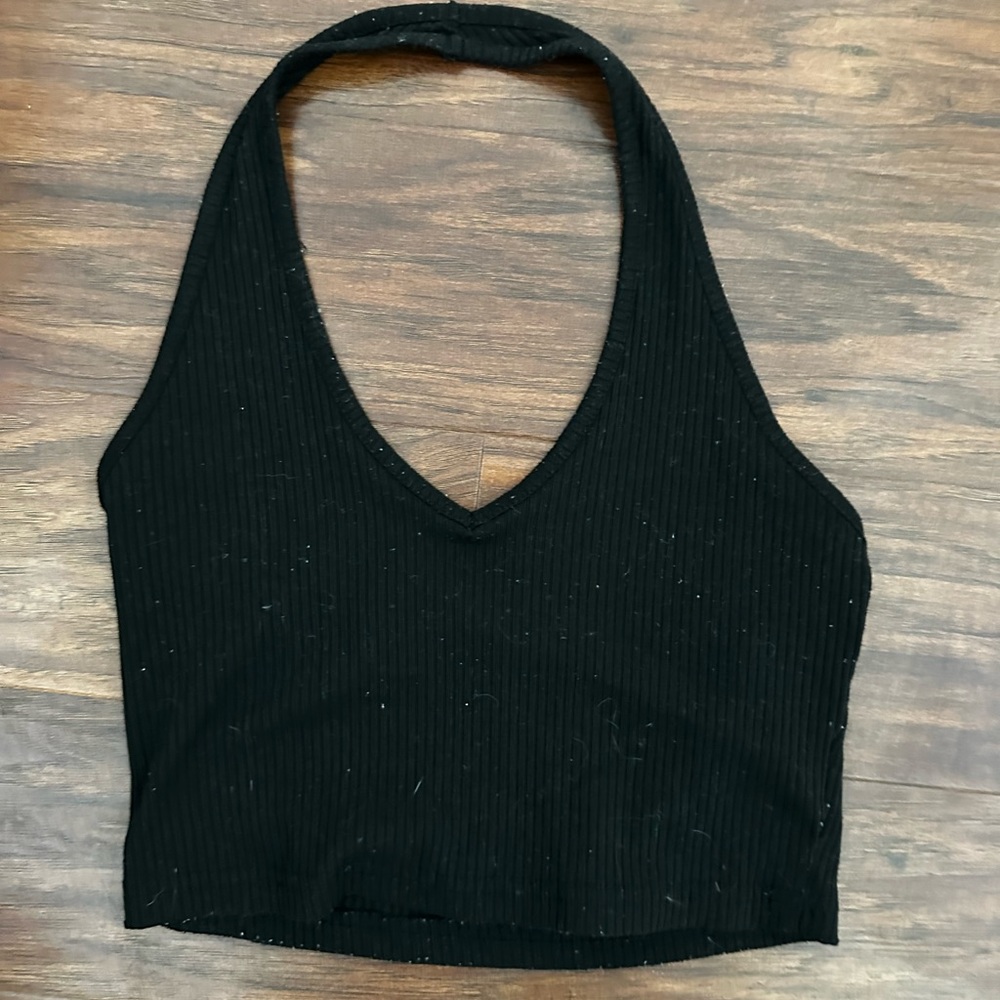 SHEIN Black Sleeveless Crop Tank Top